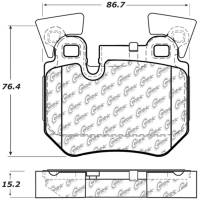 StopTech - StopTech Street Touring 08-09 BMW 128i/135i Coupe Rear Brake Pads - Image 1