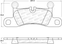 StopTech - StopTech 11-17 Volkswagen Touareg Street Performance Rear Brake Pads - Image 2