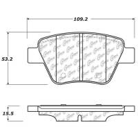 StopTech - StopTech Street Touring Volkswagen Rear Brake Pads - Image 1