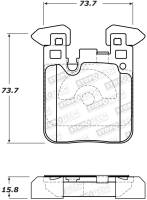 StopTech - StopTech 12-15 BMW 335i Street Performance Rear Brake Pads - Image 2