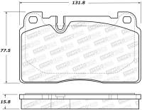 StopTech - StopTech 07-15 Audi Q7 Street Performance Front Brake Pads - Image 1