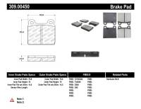 StopTech Performance 75-95 Alfa Romeo 2000 Spider/Graduate/Veloce Front Brake Pads - 309.00450