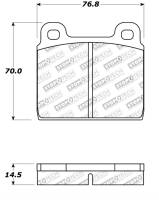 StopTech - StopTech Performance 75-95 Alfa Romeo 2000 Spider/Graduate/Veloce Front Brake Pads - Image 2