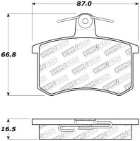 StopTech - StopTech Performance 96-2/97 Audi A4 / 96-01 A4 Quattro / 95-98 A6 Rear Brake Pads - Image 2