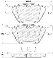 StopTech - StopTech 95-99 BMW M3 / 01-07 M3 E46 / 89-93 M5 / 98-02 Z3 M series / 93-95 530 Front Brake Pads - Image 2