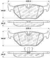 StopTech - StopTech Performance 87-99 BMW M3 / 89-93 M5 / 98-02 Z3 Rear Street Performance Brake Pads - Image 2