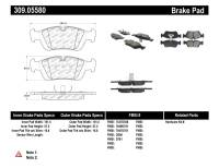 StopTech 96-02 BMW Z3 / 03-08 Z4 / 97-00 323 / 10/90-99 325/328 (E30/E36) Front Brake Pads - 309.05580