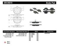 StopTech Performance 00-04 BMW M5 E39 / 00-06 X5 / 03-05 Range Rover HSE Front Brake Pads - 309.06810