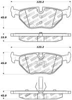 StopTech - StopTech Performance 01-02 BMW Z3 / 03-09 Z4 / 10/90-07 3 Series / 99-09 Saab 9-5 Rear Brake Pads - Image 2