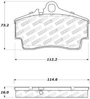 StopTech - StopTech Performance 97-04 Porsche Boxster / 00-08 Boxster S / 98-08 911 Rear Brake Pads - Image 2