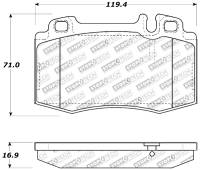 StopTech - StopTech Performance 94-12/96 Maserati / Mercedes Benz C/E/ML/S/SL Series Front Brake Pads - Image 2