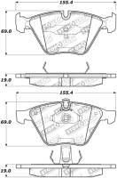 StopTech - StopTech Performance 07-09 BMW E90/E92/E93 335i Coupe/Sedan Front Brake Pads D918 - Image 2