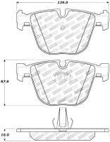 StopTech - StopTech Performance 06-09 BMW M5 E60 / 07-09 M6 E63/E63 Rear Brake Pads - Image 2