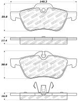 StopTech - StopTech Performance 02-06 Mini Front Brake Pads - Image 2