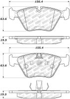 StopTech - StopTech Performance 06-09 BMW M3/Z4 (E86/E89) Front Brake Pads - Image 2