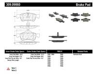 StopTech - StopTech Performance Mercedes Benz Rear Brake Pads - Image 1