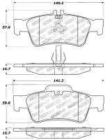 StopTech - StopTech Performance Mercedes Benz Rear Brake Pads - Image 2