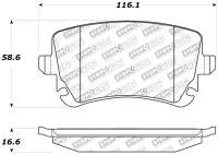 StopTech - StopTech Performance 07-09 Audi RS4 Rear Pads - Image 2