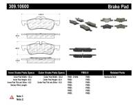 StopTech - StopTech Performance 02-06 Mini Rear Brake Pads - Image 1