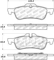 StopTech - StopTech Performance 02-06 Mini Rear Brake Pads - Image 2