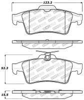 StopTech - StopTech Performance 07-09 Mazdaspeed3 / 06-07 Mazdaspeed6 / 06-07 Mazda3 Rear Brake Pads - Image 2