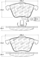 StopTech - StopTech Performance 08-13 Audi TT Quattro / 12 VW Golf R Front Brake Pads - Image 2