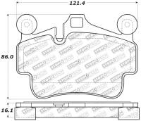 StopTech - StopTech Performance 09-10 Porsche Boxster / 08-10 Boxster S/Cayman / 05-08 911 Front Brake Pads - Image 2