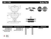 StopTech - StopTech Performance 06 BMW 330 Series (Exc E90) / 07-09 335 Series Rear Brake Pads - Image 1