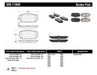 StopTech - StopTech OE Fit Rear Sport Brake Pads - Image 1