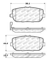 StopTech - StopTech OE Fit Rear Sport Brake Pads - Image 2