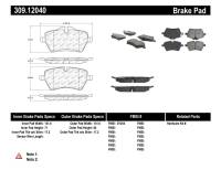 StopTech - StopTech Performance 06-09 Mini Cooper/Cooper S Front Brake Pads - Image 1