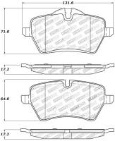 StopTech - StopTech Performance 06-09 Mini Cooper/Cooper S Front Brake Pads - Image 2