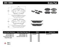 StopTech - StopTech Performance 07-09 Mini Cooper/Cooper S Rear Brake Pads - Image 1