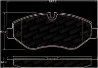 StopTech - StopTech Sport Brake Pads w/Shims - Rear - Image 1