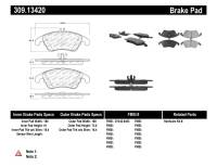 StopTech Performance Brake Pads - 309.13420