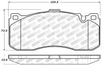 StopTech - StopTech Performance 08-09 BMW 128i/135i Coupe Front Brake Pads - Image 2