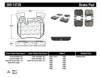 StopTech - StopTech Performance 08-09 BMW 128i/135i Coupe Rear Brake Pads - Image 1