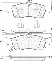 StopTech - StopTech Performance 11-12 Dodge Durango Front Brake Pads - Image 1