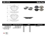 StopTech - StopTech 11-17 BMW 5-Series / X3 Sport Performance Rear Brake Pads - Image 1