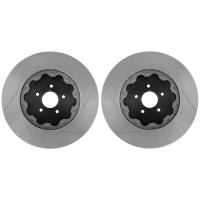 StopTech - StopTech 07-09 Audi RS4 Front Slotted Bare Iron 365x34mm Aero-Rotors Kit (Pair) - Image 3