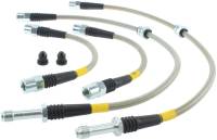 StopTech - StopTech 96-2000 BMW 328I / 328IS Stainless Steel Rear Brake Lines - Image 3