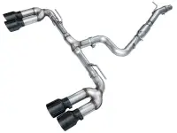 AWE 22-24 Audi 8Y S3 Touring Edition Exhaust - Diamond Black Tips - 3015-43897