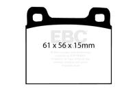 EBC - EBC 77-84 Alfa Romeo Alfasud 1.2 Greenstuff Front Brake Pads - Image 2