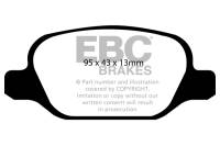 EBC 10-11 Fiat 500 1.4 (Bosch Calipers) Greenstuff Rear Brake Pads