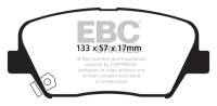 EBC - EBC 12+ Hyundai Azera 3.3 Greenstuff Front Brake Pads - Image 2