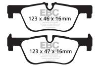 EBC 14+ BMW 228 Coupe 2.0 Turbo ATE calipers Greenstuff Rear Brake Pads - DP22132