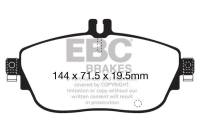 EBC - EBC 13+ Mercedes-Benz CLA250 2.0 Turbo Greenstuff Front Brake Pads - Image 1