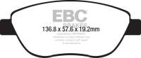 EBC 2014+ Fiat 500 1.4L Turbo Abarth Greenstuff Front Brake Pads