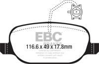 EBC - EBC 2014+ Alfa Romeo 4C 1.75 Turbo Greenstuff Rear Brake Pads - Image 3