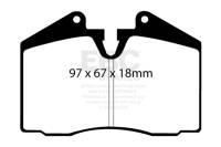 EBC - EBC 86-91 Porsche 928 5.0 Greenstuff Rear Brake Pads - Image 3